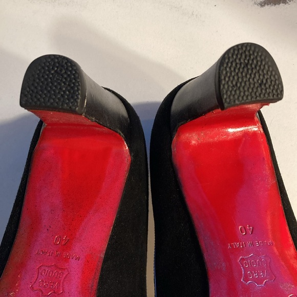 Christian louboutin black/grey size 40 heels - Picture 8 of 9